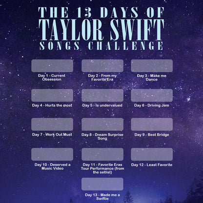 The 13 Days Of Taylor Swift Songs Challenge Tumbler - 406TTHNTB118