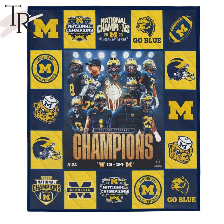 NC Michigan Wolverines Blanket And Quilt Gift For Fans