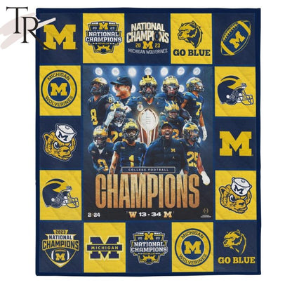 NC Michigan Wolverines Blanket And Quilt Gift For Fans