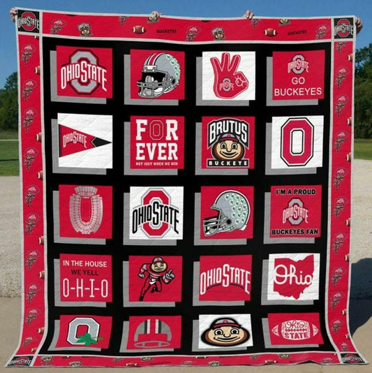 NC Ohio State Buckeyes Blanket Gift For Fans 2607n11