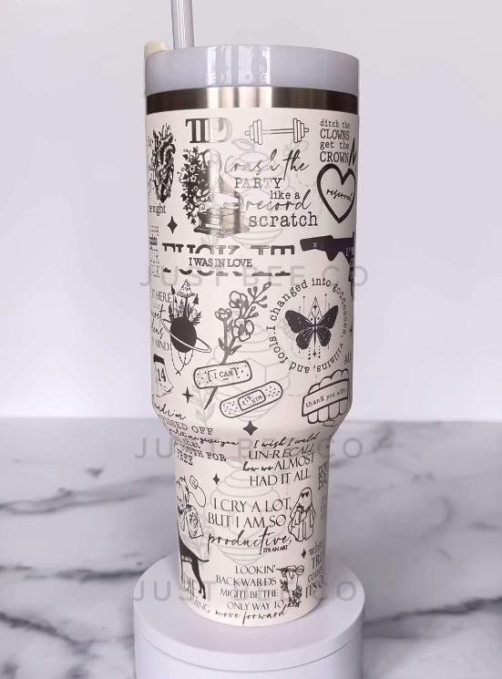 TTPD 40 Oz Swiftie Tumbler TW29 - Perfect Gift For Fans