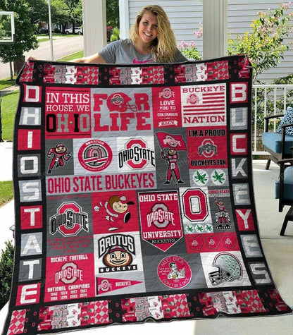 NC Ohio State Buckeyes Blanket Gift For Fans 2607n9