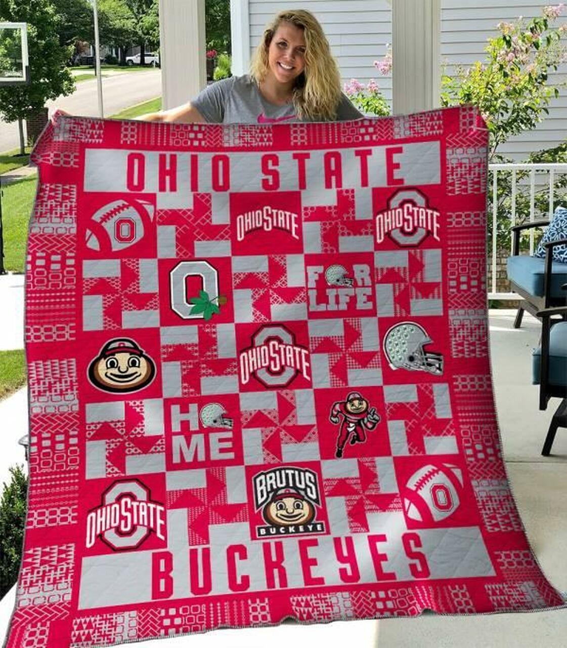 NC Ohio State Buckeyes Blanket Gift For Fans 2607n12