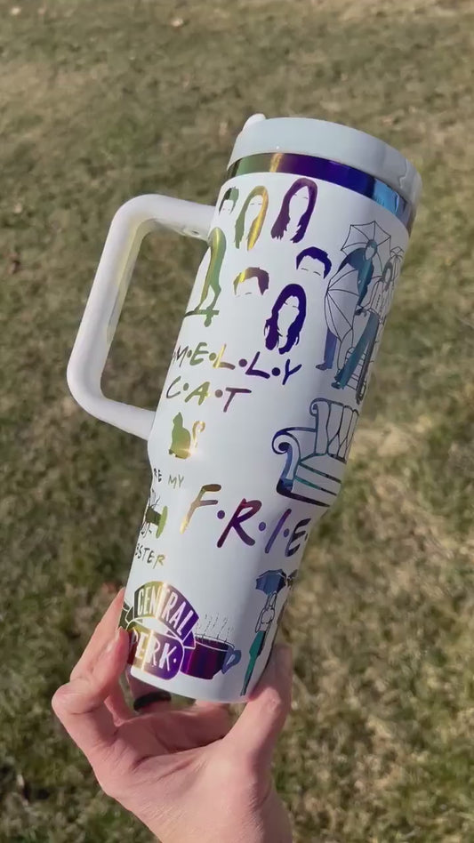 FRIENDS Show Inspired Engraved Tumbler, Gift for Fans- 406TTTB064