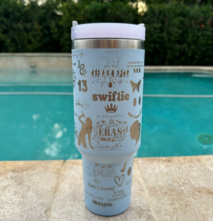 Taylor Swift Inspired Engraved Tumbler- 406TT-TB125