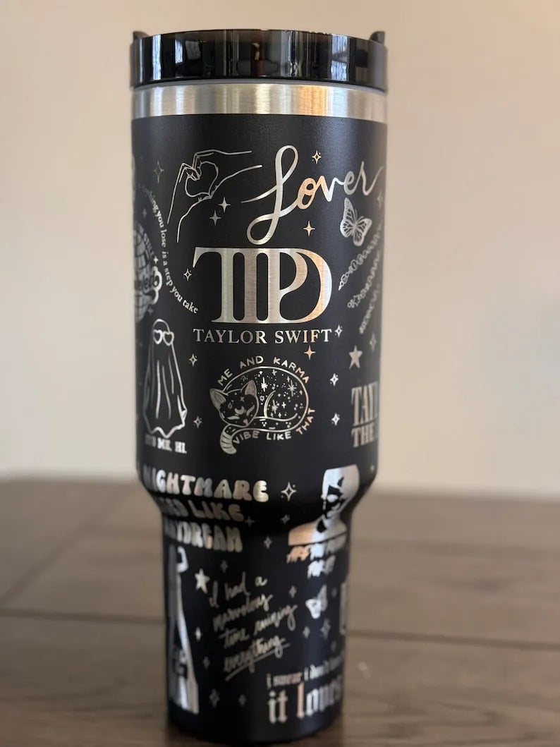 40 Oz Swiftie TTPD Tumbler TW16 - Perfect Gift For Fans