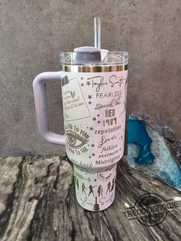 40 Oz Swiftie Eras Tour Music Cup TW19 -  Engraved Tumbler