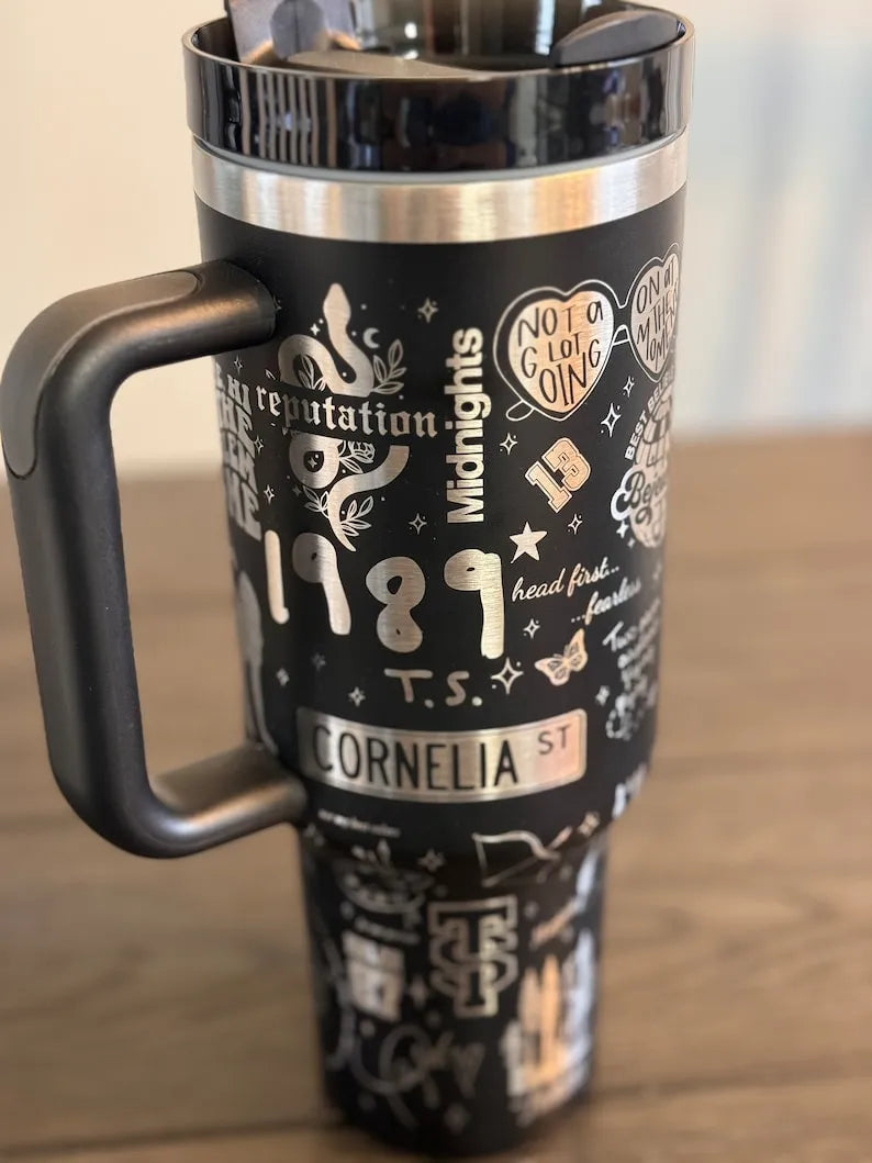 40 Oz Swiftie TTPD Tumbler TW16 - Perfect Gift For Fans