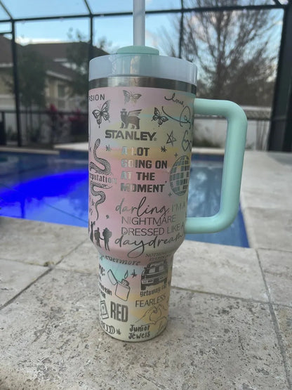 40 Oz Swiftie Eras Tumbler  TW5 - Perfect Gift For Fans