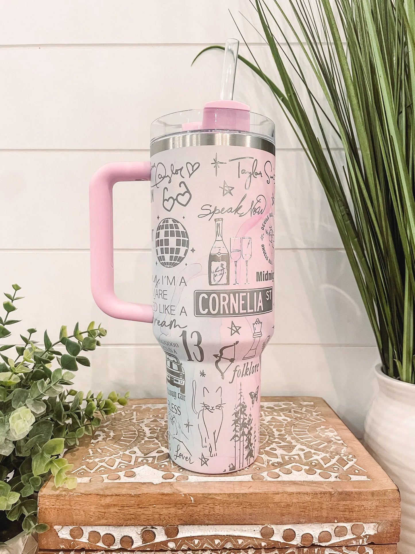 40 Oz Swiftie Tumbler TW12 - Reputation Lover 1989 Fearless Speak Now Midnights