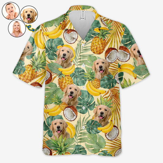 Custom Face Hawaiian Shirt All Over Print Unisex Shirt Vibe Summer Tropical