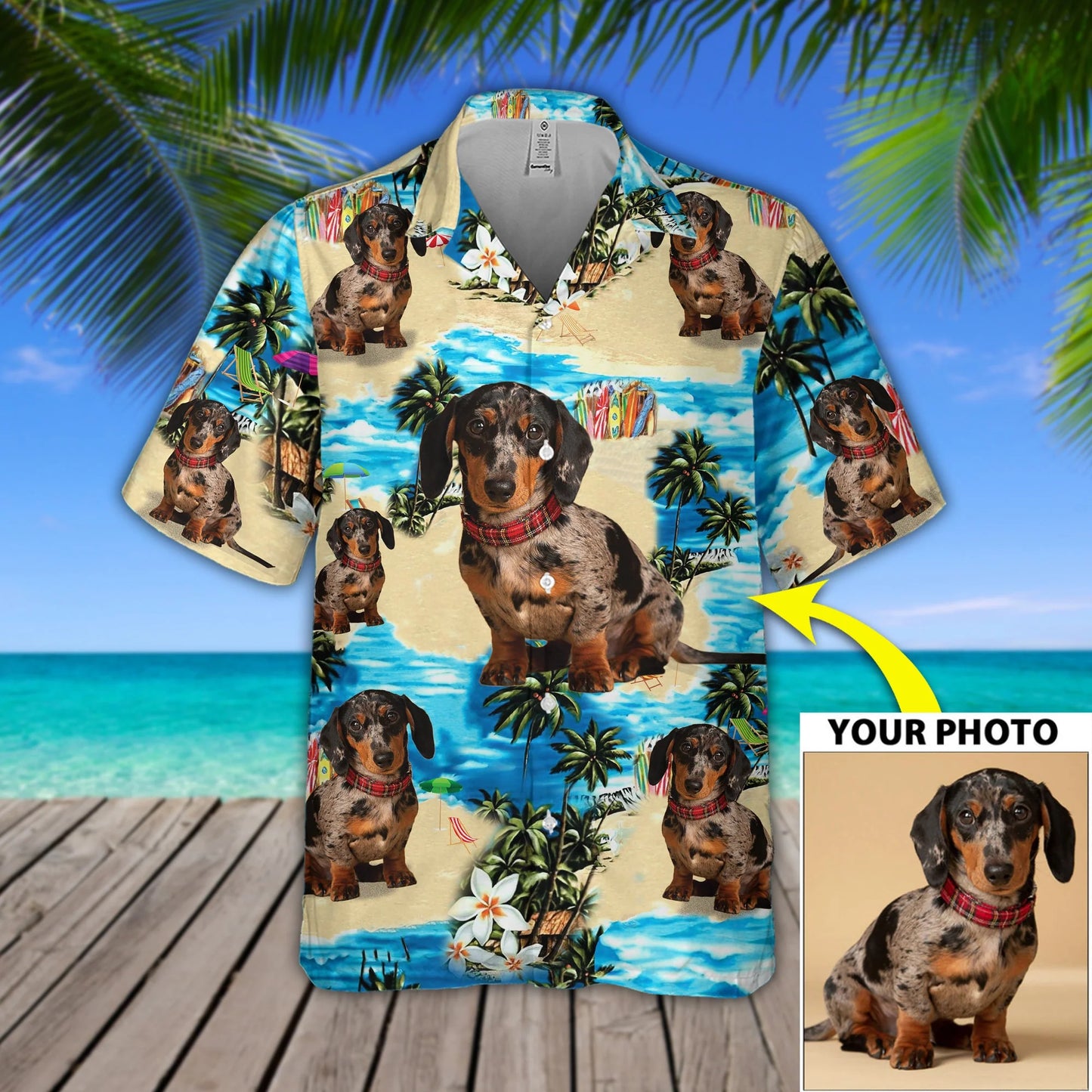 Custom Face Hawaiian Shirt All Over Print Unisex Shirt Vibe Summer Tropical