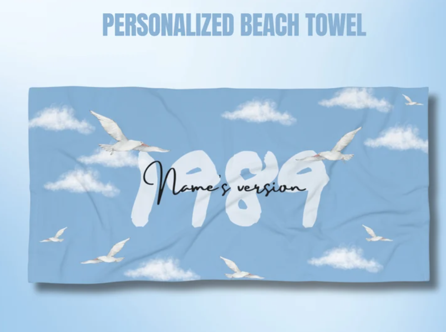 Swiftie 1989 Personalized Beach Towel- 406TTBT113