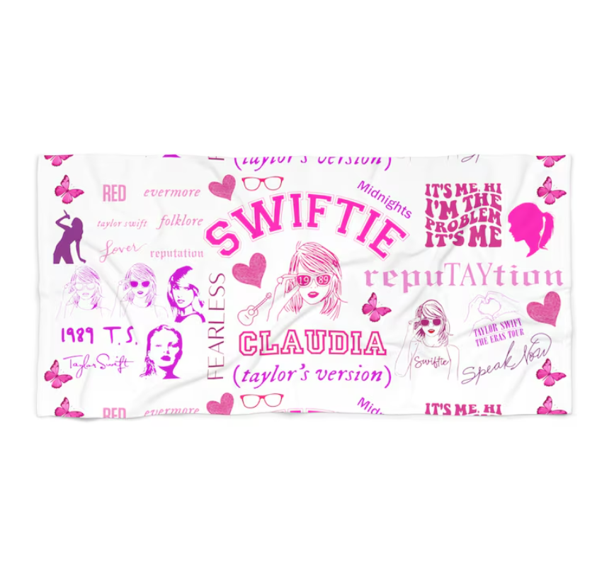 Swiftie Fans Personalized Beach Towel- 406TTBT112