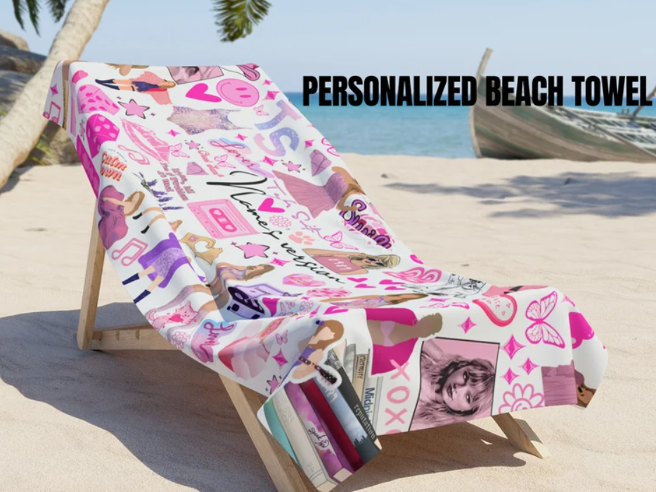 Personalized Swiftie Inspired Beach Towel- 406TTBT111